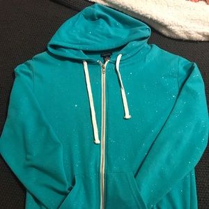 Glitter zip up